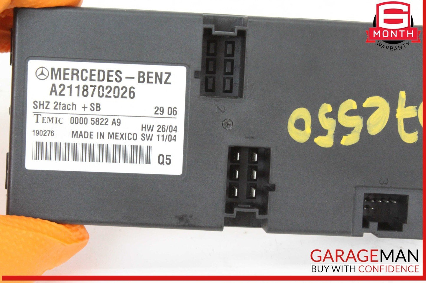 06-13 Mercedes W211 E550 E63 AMG Heated Seat Control Module Unit 2118702026 OEM