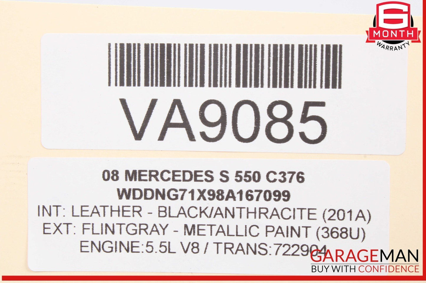 06-12 Mercedes W221 S550 Front Right Passenger Side Bumper Fog Light Lamp OEM