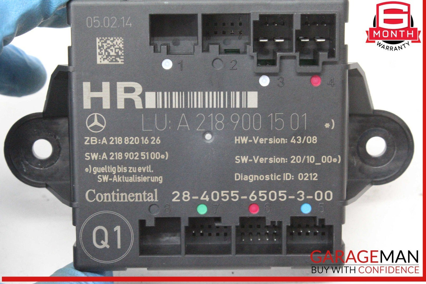 08-18 Mercedes X204 GLK350 4MATIC Rear Right Side Door Control Module OEM