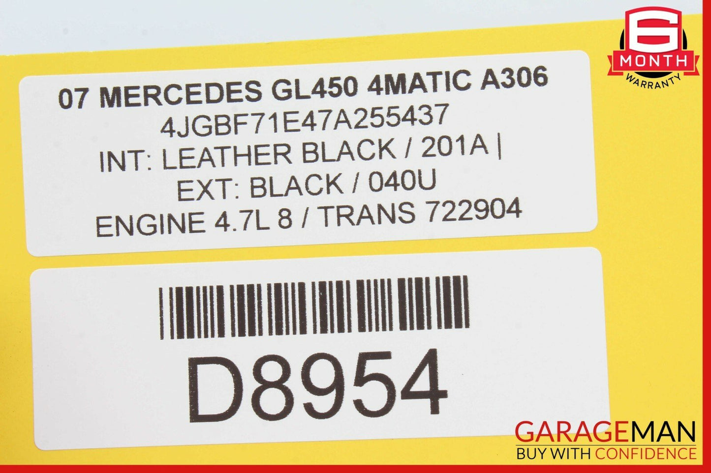 06-12 Mercedes X164 GL450 ML450 Keyless Go Entry Control Module 1648209326 OEM