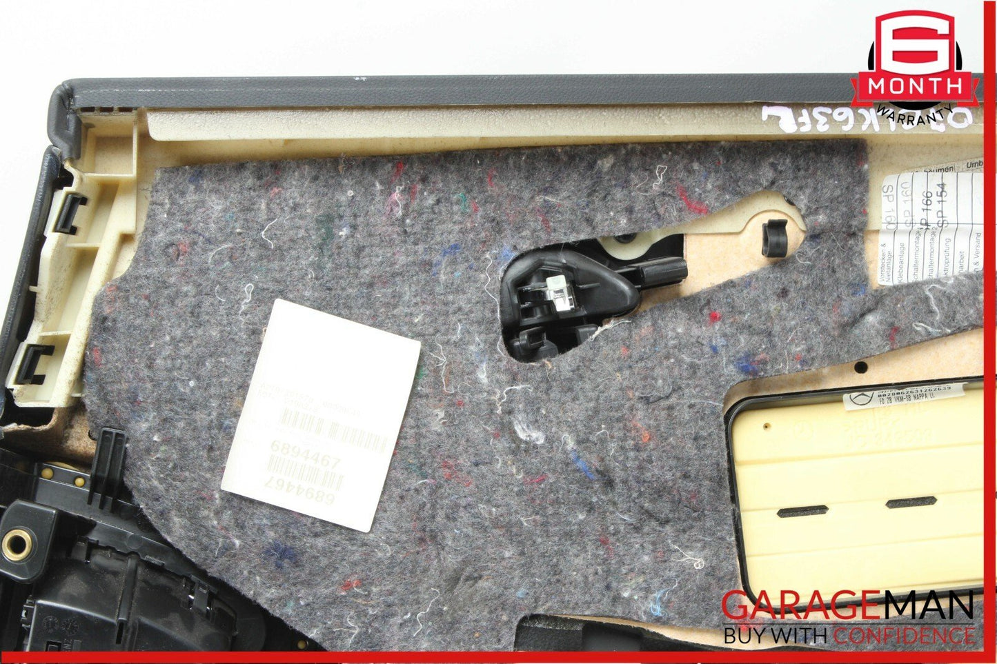 06-11 Mercedes W219 CLS63 AMG CLS55 Rear Left Interior Door Panel Black OEM