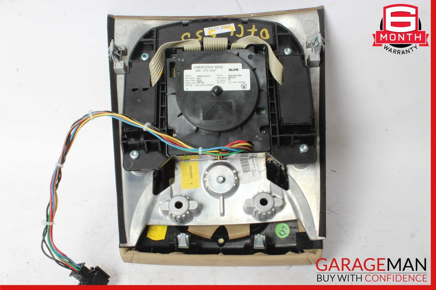 07-09 Mercedes W216 CL550 Center Console Multi Function Switch Controller Assy