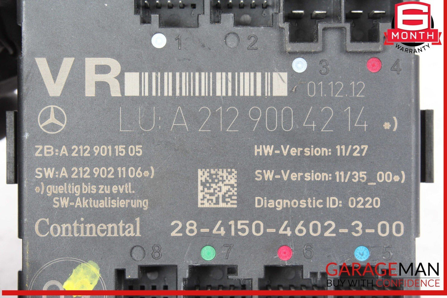 08-18 Mercedes W204 C250 E350 Front Right Side Door Control Module OEM