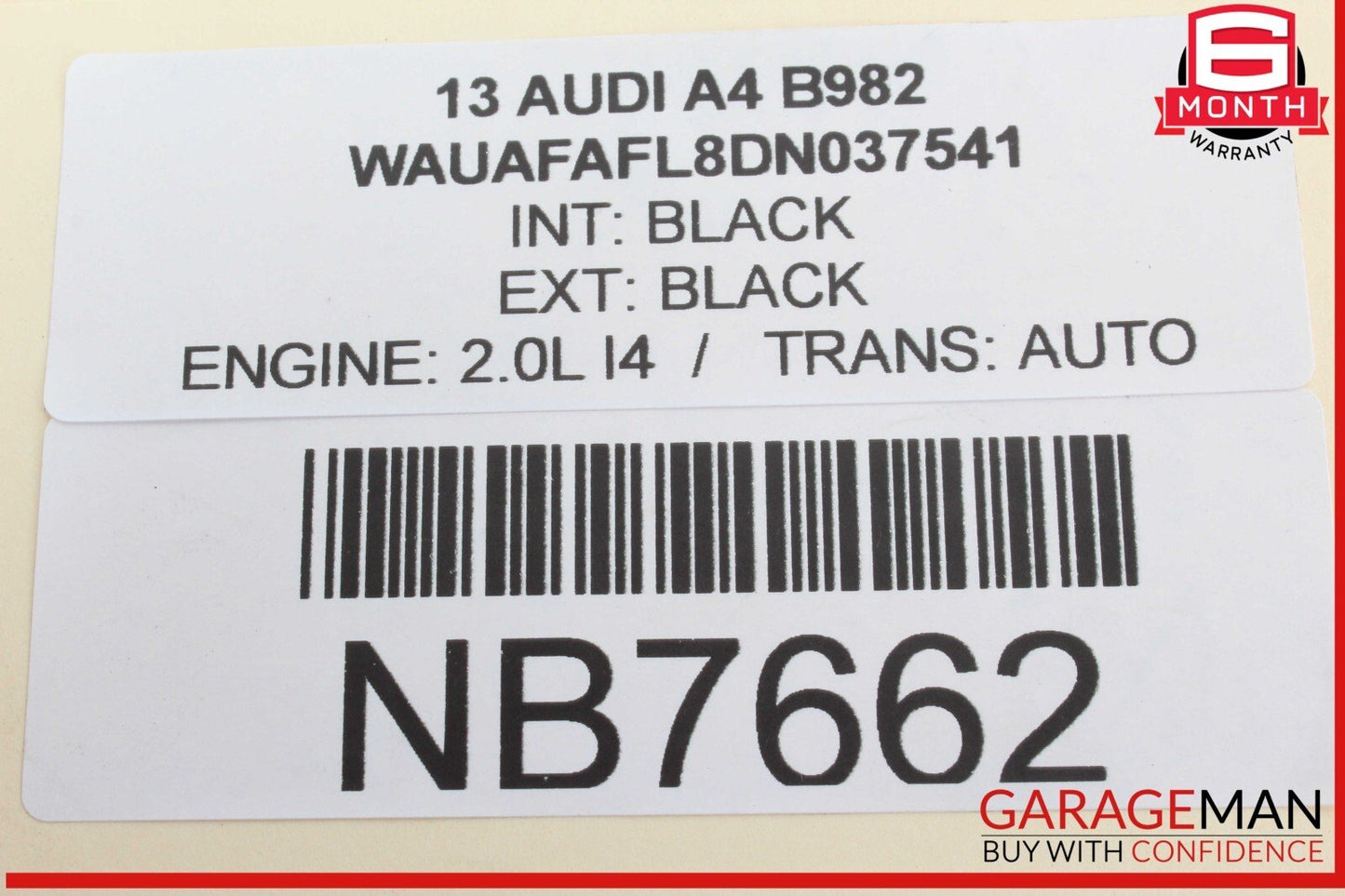 09-16 Audi A4 Rear Right Passenger Side Upper Control Arm 8K0505324H OEM
