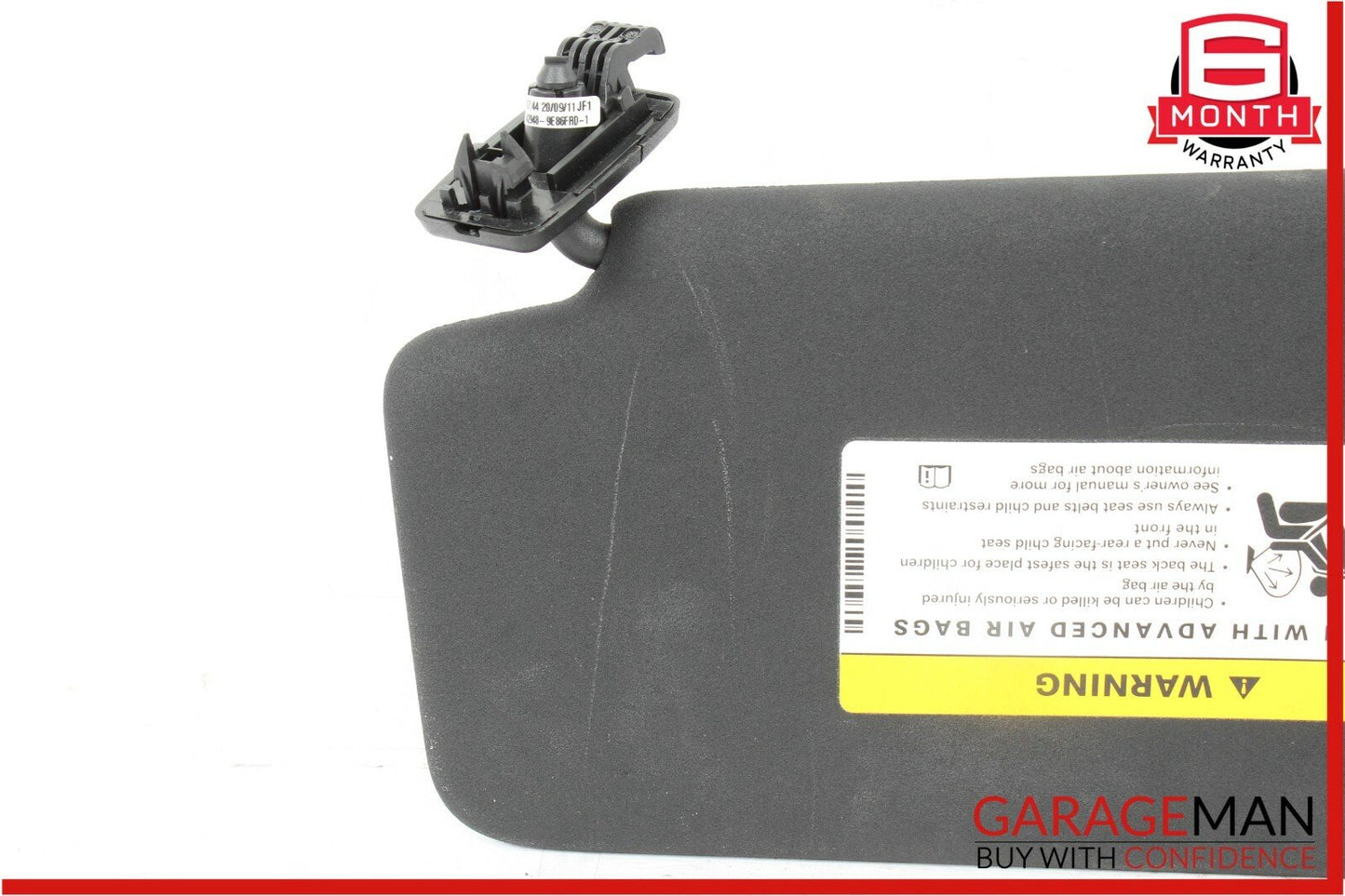 08-14 Mercedes W204 C250 Front Right Side Sun Visor Sunvisor Shade Cover Black
