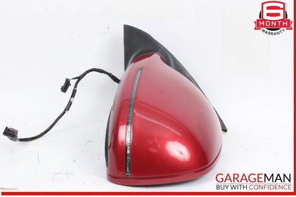 07-09 Audi Q7 Front Left Driver Side Door Rear View Mirror Red 4L1857409S OEM