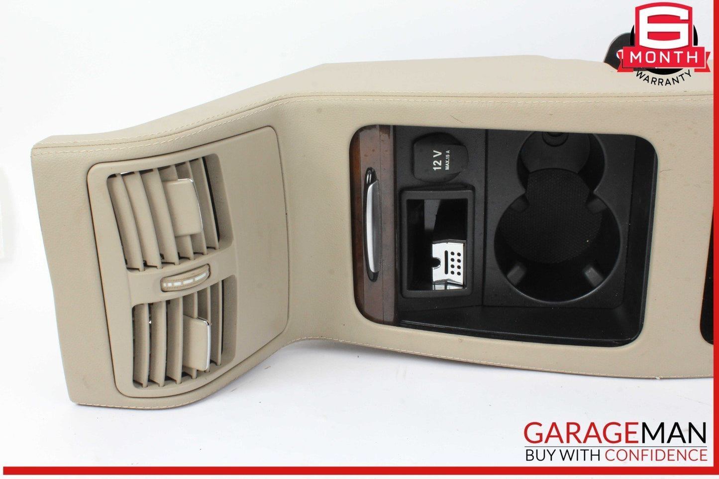 12-14 Mercedes W218 CLS550 CLS500 Rear Center Console Armrest Storage Beige OEM
