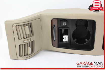 12-14 Mercedes W218 CLS550 CLS500 Rear Center Console Armrest Storage Beige OEM