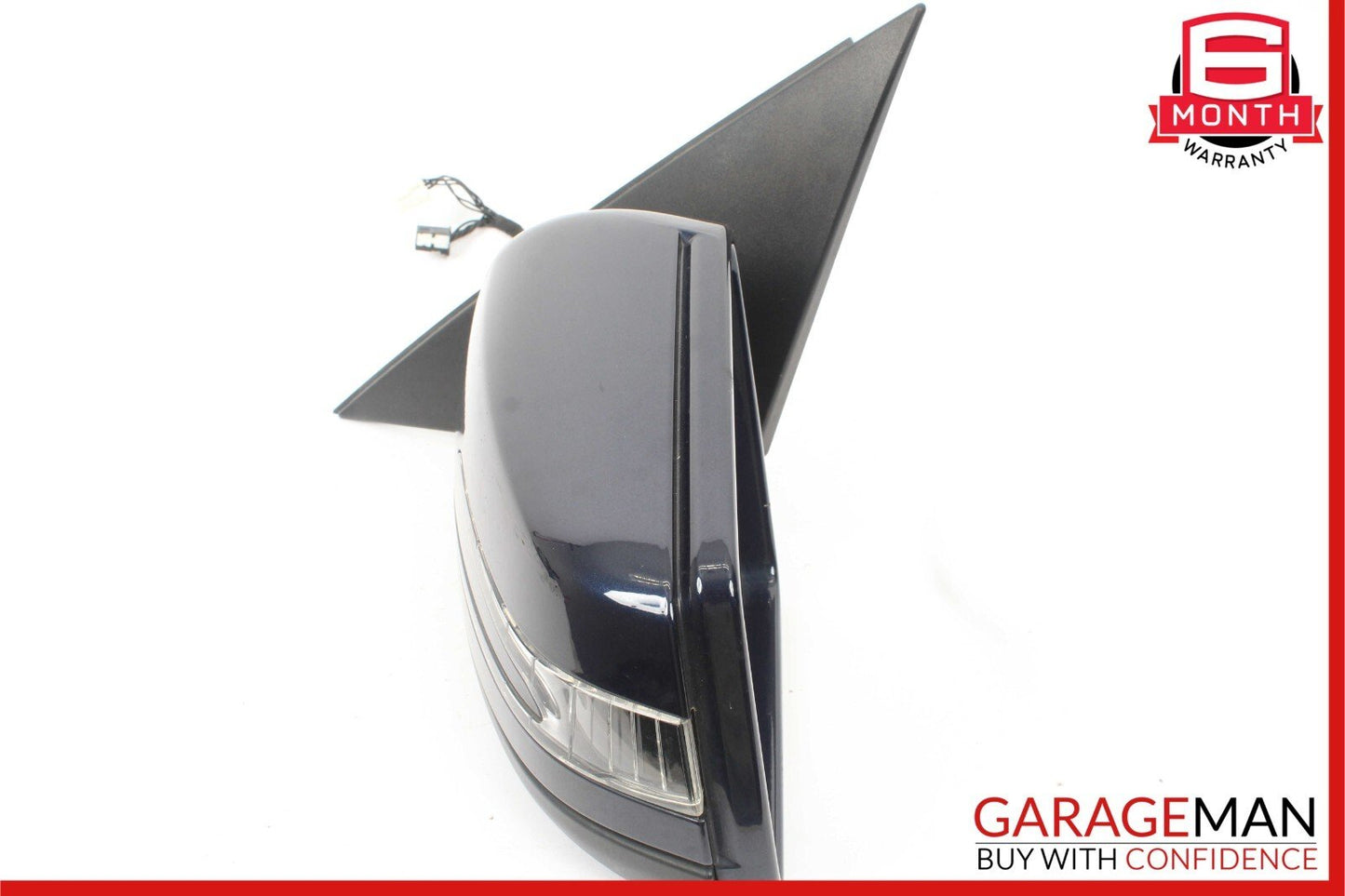 12-14 Mercedes W204 C300 Front Left Side Mirror Door Rear View Glass Blue OEM