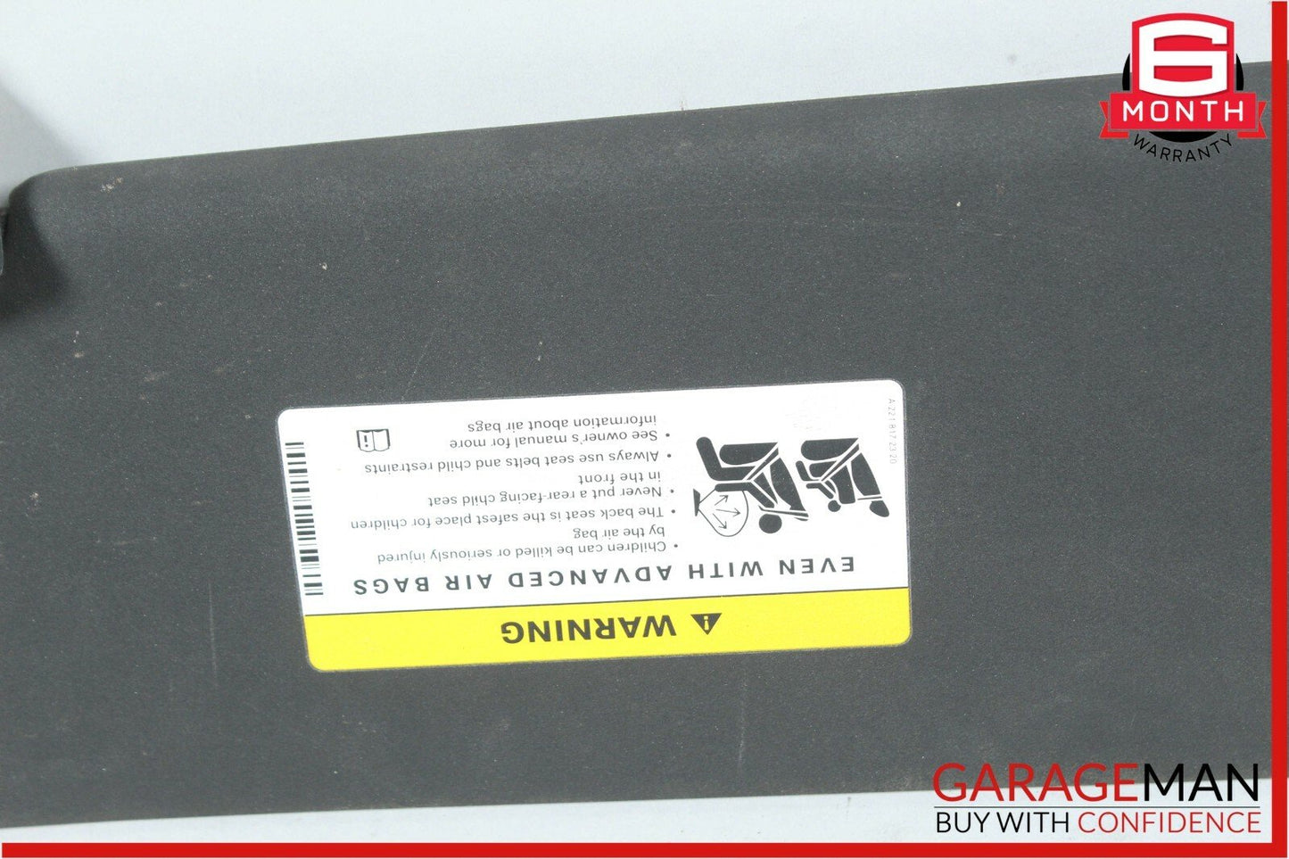 08-14 Mercedes W204 C300 Front Right Passenger Side Sun Visor Sunvisor Shade OEM
