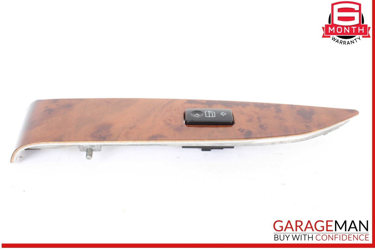 03-06 Mercedes W215 CL500 Front Right Side Door Window Switch Trim Bezel Wood