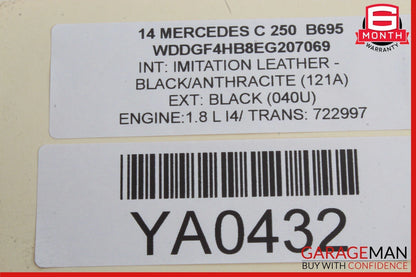 08-18 Mercedes W204 C250 C300 CLS550 Front Left Side Door Control Module OEM