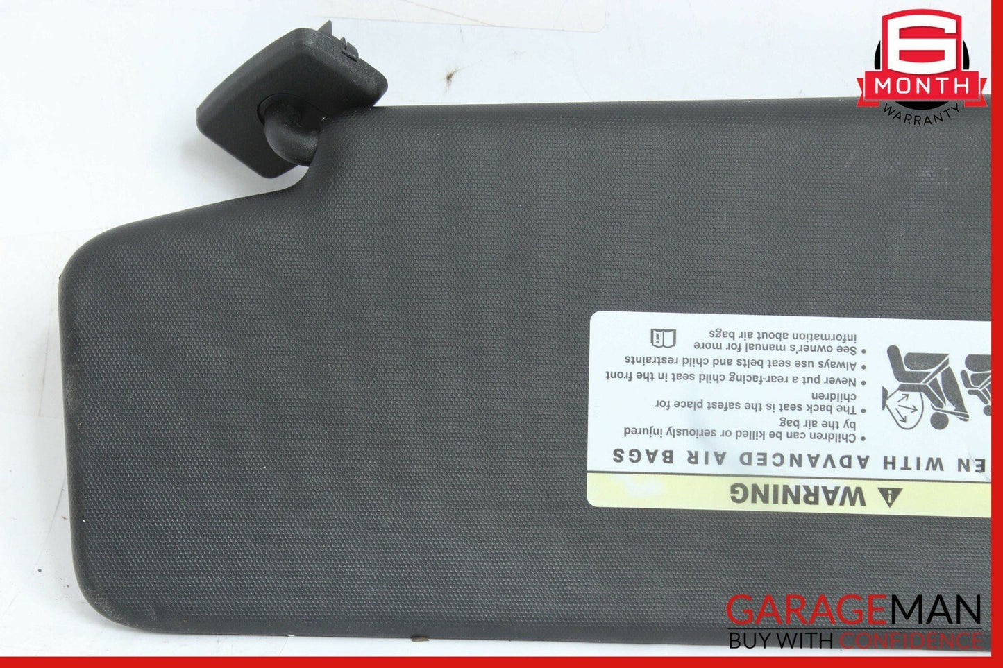 08-14 Mercedes W204 C350 Front Right Passenger Sun Visor Sunvisor Shade Black