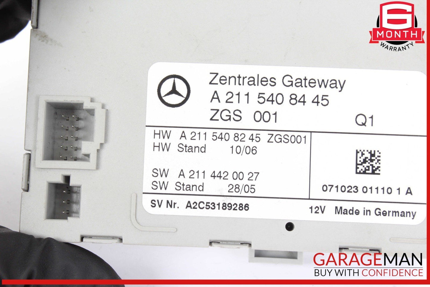 03-11 Mercedes W211 E350 E550 Central Gateway Control Module 2115408445 OEM