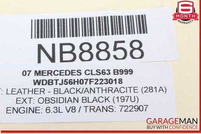03-11 Mercedes W219 CLS63 AMG E320 E500 Master Window Switch Front Left Side OEM