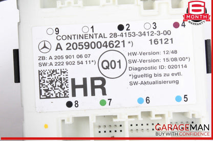 16-19 Mercedes W205 C300 C350e Rear Right Passenger Side Door Control Module OEM