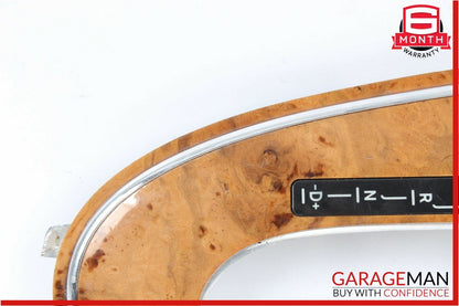 06-11 Mercedes W211 E350 CLS550 Center Console Shifter Trim Bezel Cover Wood OEM