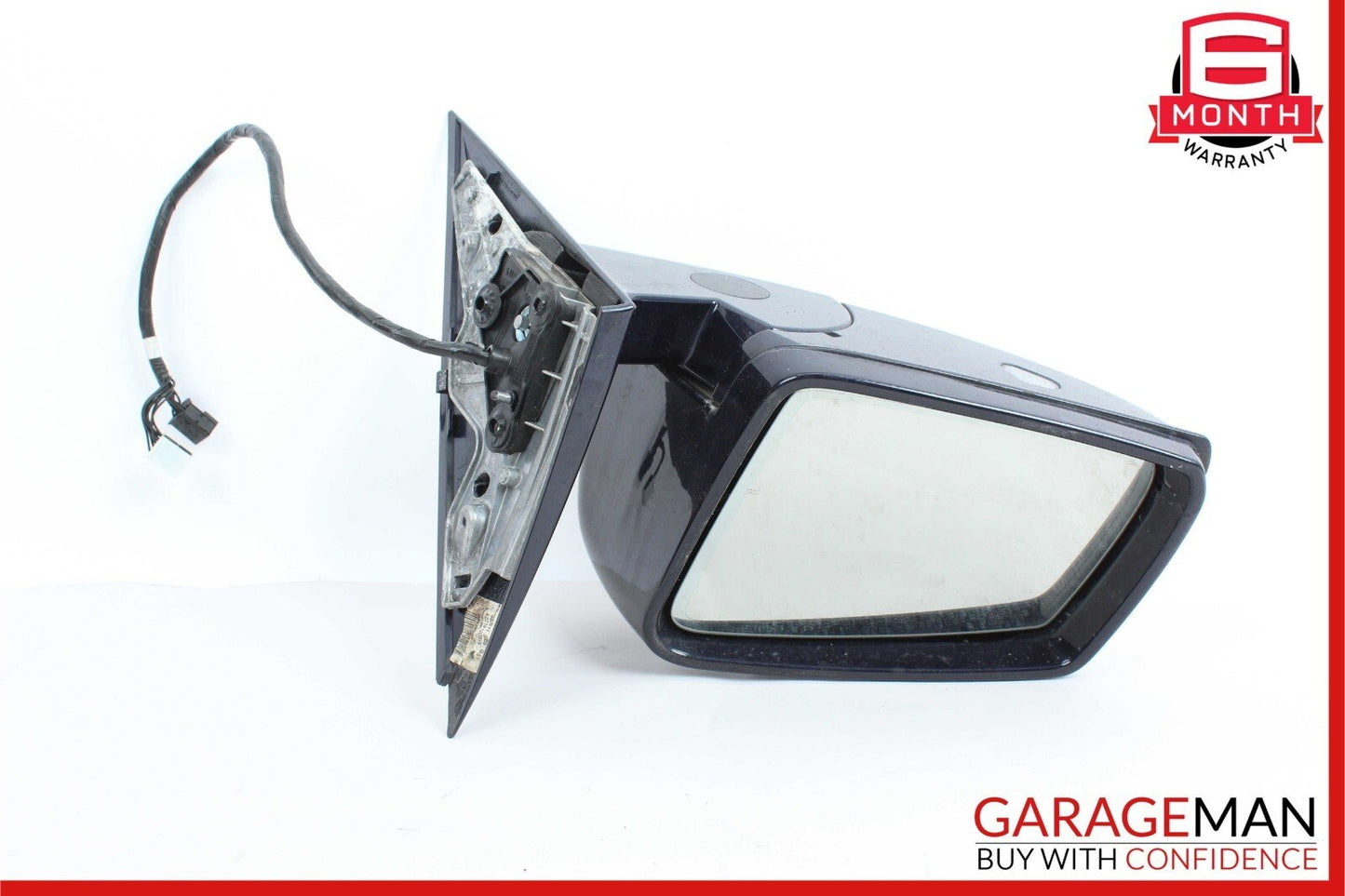 10-13 Mercedes W221 S400 HYBRID Front Left Side Mirror Door Rear View Blue OEM
