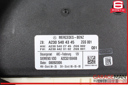 07-08 Mercedes R230 SL550 SL55 AMG ABC Suspension Active Body Control Module OEM