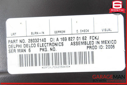 03-09 Mercedes R230 SL550 C350 Sirius Satellite Radio Receiver 1698270162 OEM