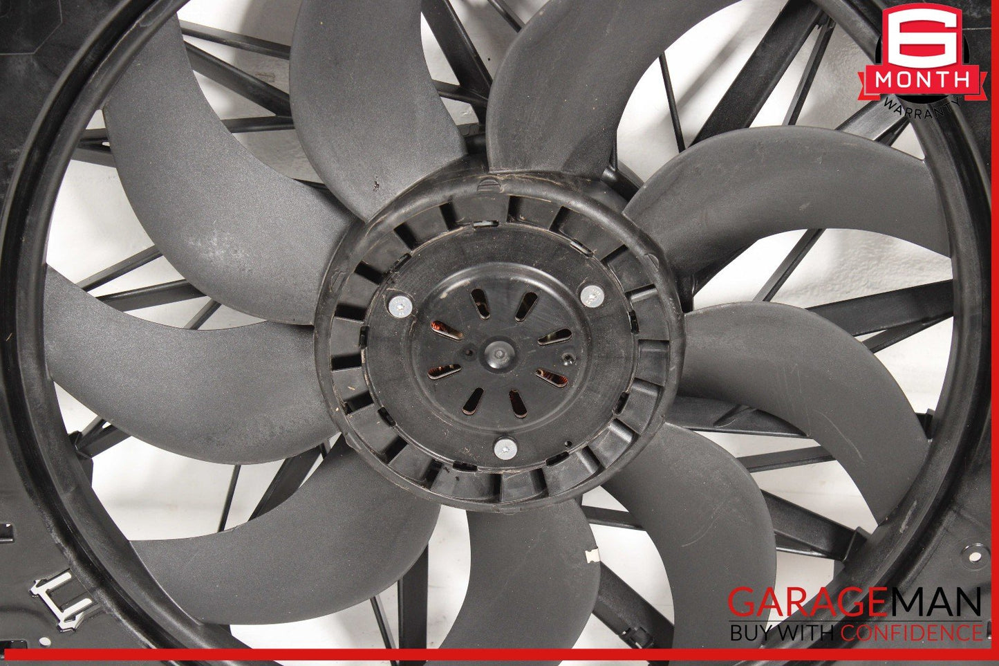 10-16 Porsche Panamera 970 Radiator Engine Electric Cooling Fan Shroud Assy OEM