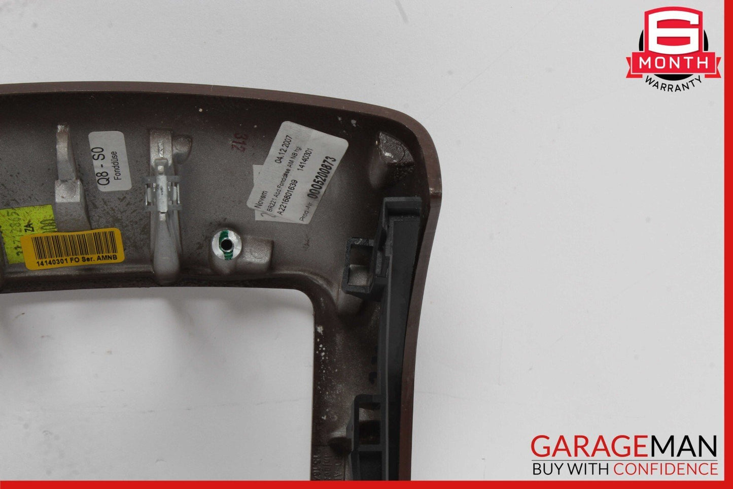 07-13 Mercedes W221 S550 S63 AMG Center Console Rear AC Control Trim Bezel Wood
