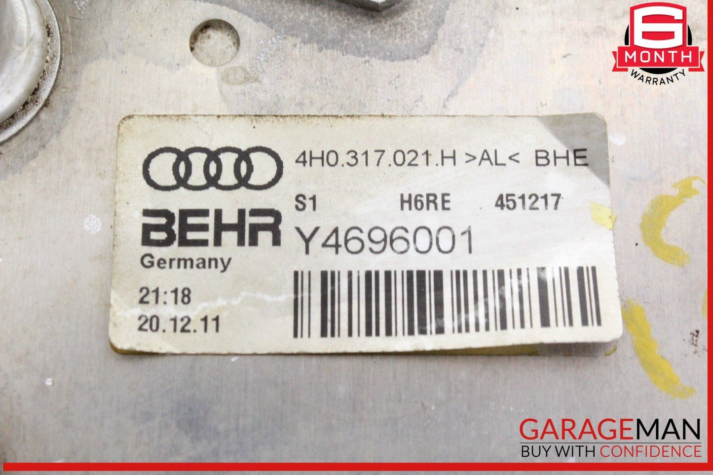 12-17 Audi A6 A7 Automatic Transmission Fluid Oil Cooler 4H0317021H OEM