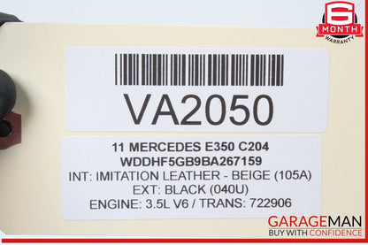 10-13 Mercedes W212 E350 E550 Headlight Fog Light Switch Control Module OEM