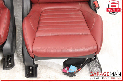 19-22 Mercedes W205 C300 Front & Rear Seats Seat Cushion Assembly Red OEM