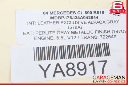 00-06 Mercedes W220 S500 CL55 AMG ABS Anti Lock Brake Pump ESP Module Unit OEM