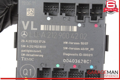 08-18 Mercedes W204 C250 E350 E400 Front Left Side Door Control Module Unit OEM