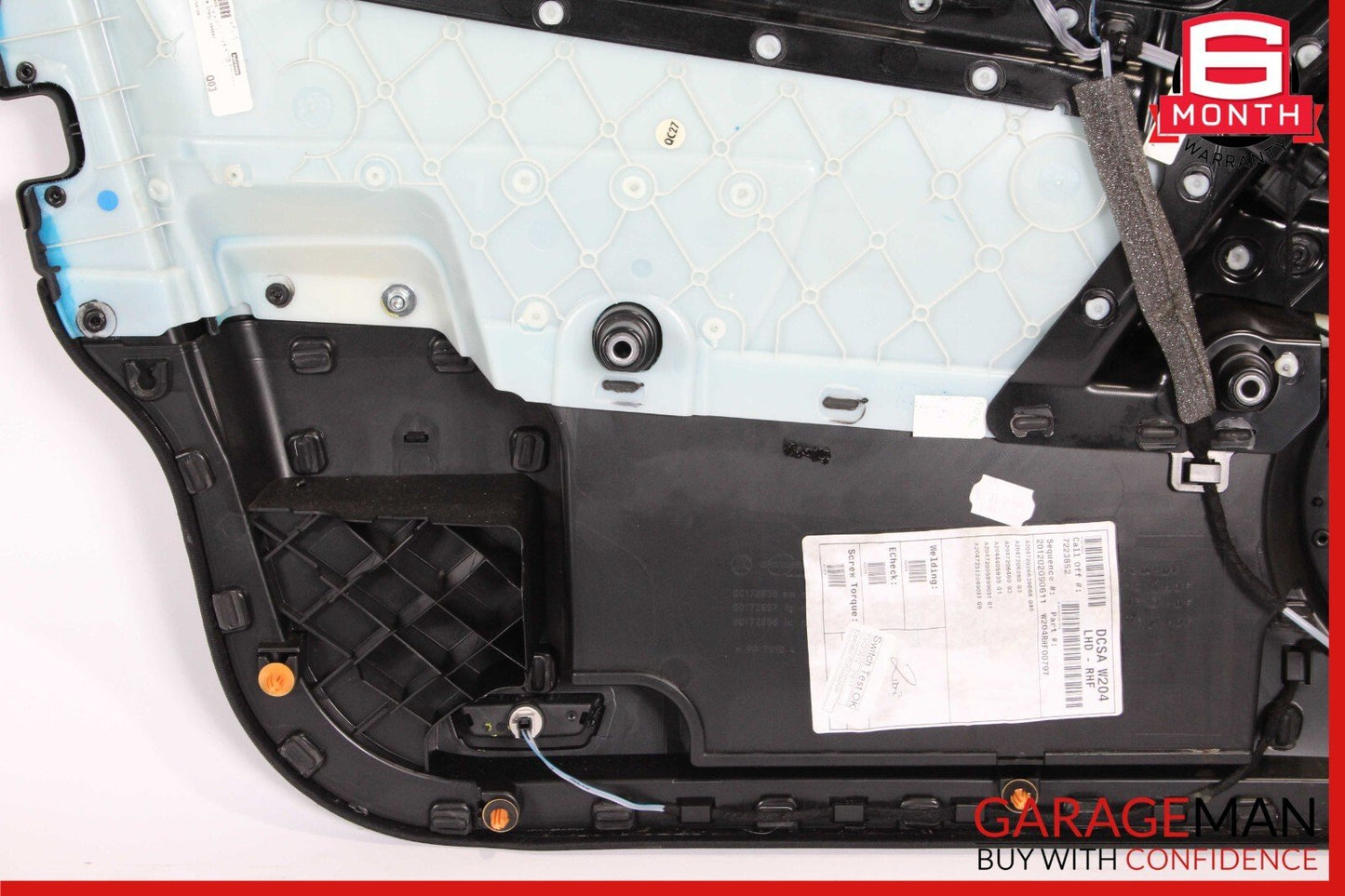 08-14 Mercedes W204 C250 C300 C350 Front Right Interior Door Panel Black OEM