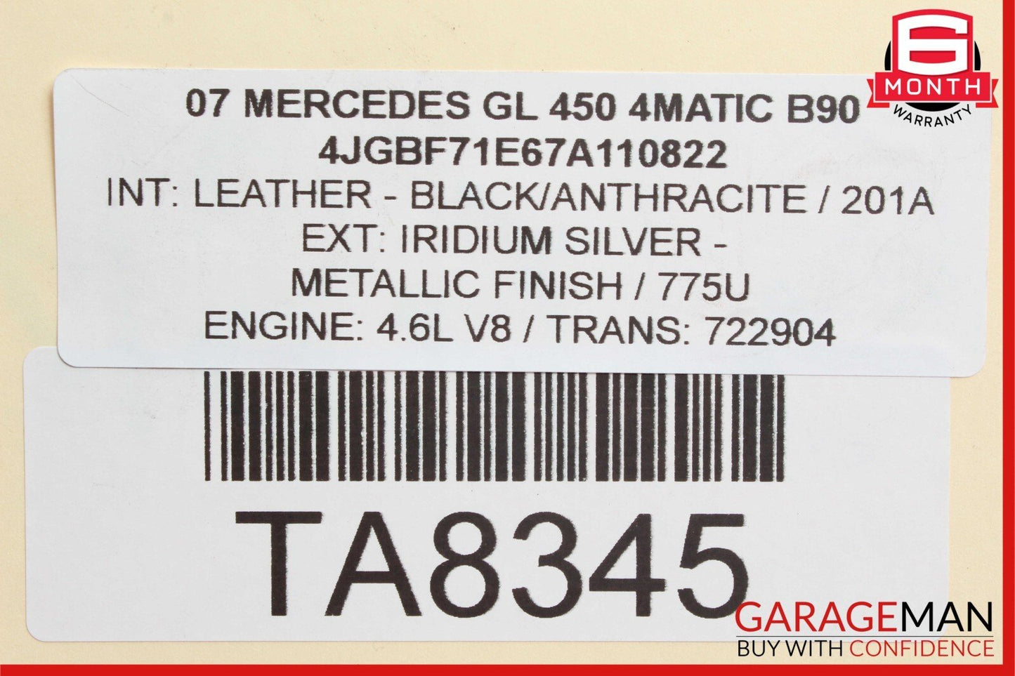 07-13 Mercedes X164 GL450 R500 S550 ML550 Air Suspension Valve Block Module Unit