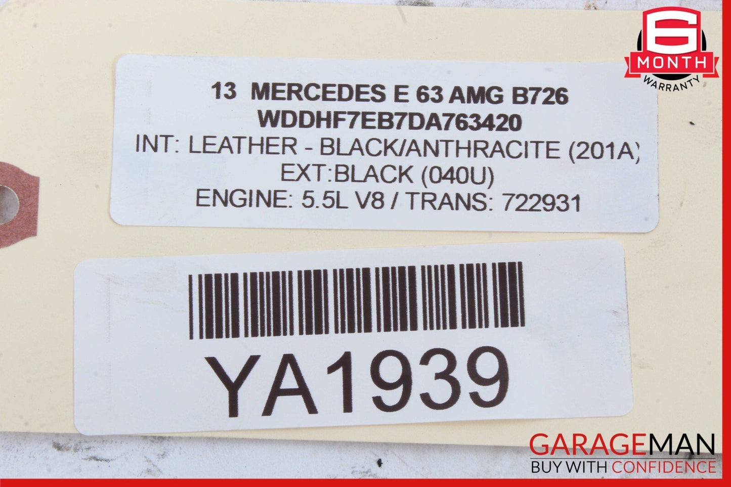 08-17 Mercedes W212 E63 AMG GLK350 Rear Left or Right Upper Trailing Control Arm