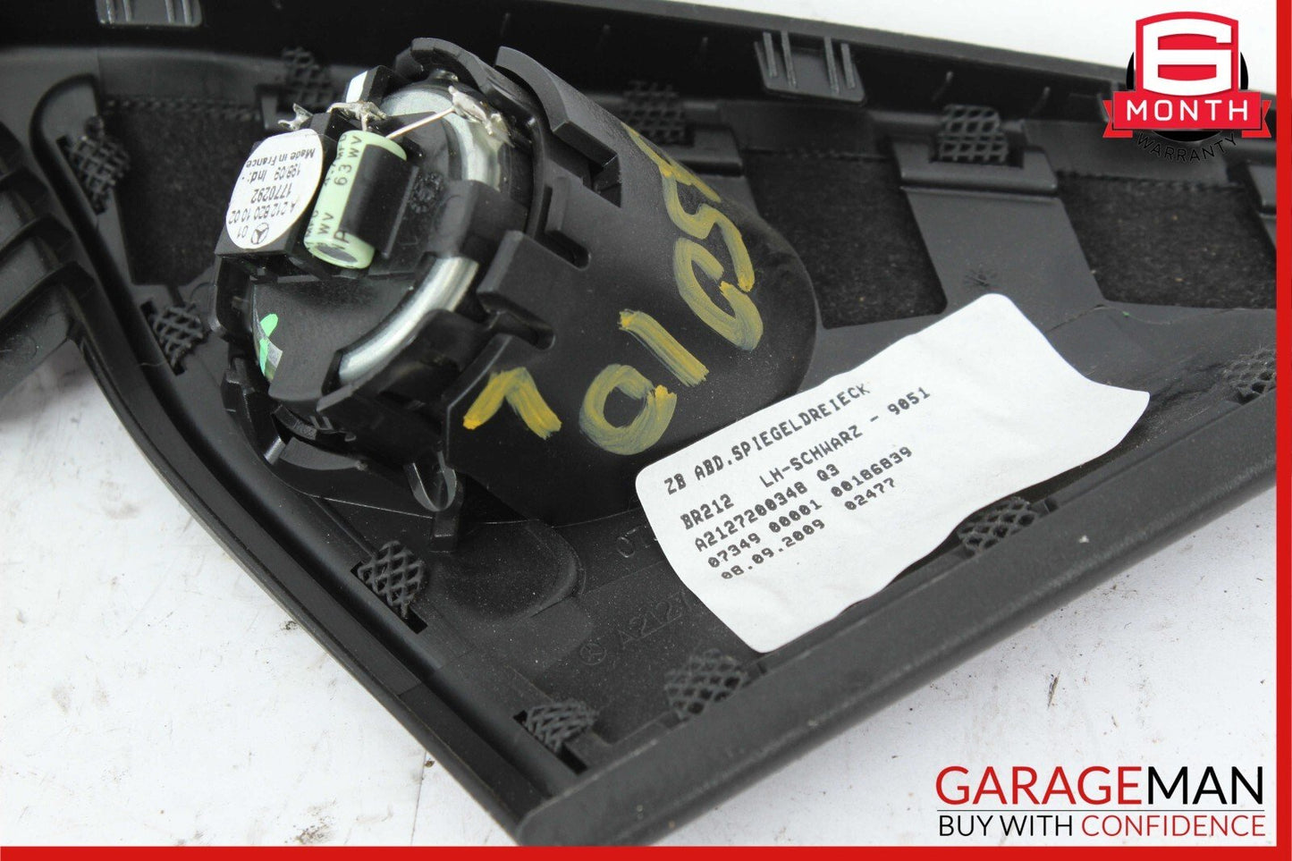 10-16 Mercedes W212 E350 E550 Front Left Door Panel Tweeter Speaker Cover