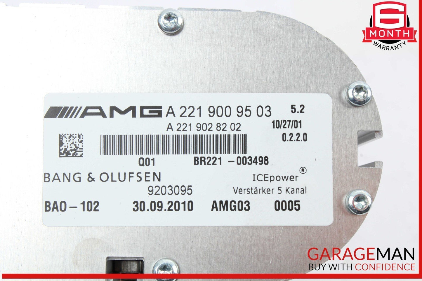 07-20 Mercedes W221 S400 SL550 ML550 Bang & Olufsen ICE Power Amplifier OEM