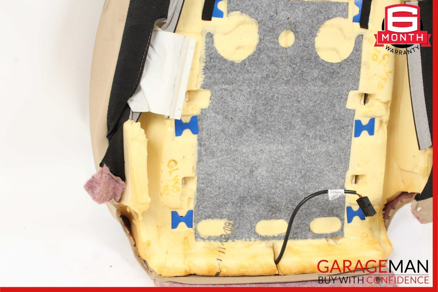 07-12 Mercedes GL450 Front Left Driver Side Top Upper Seat Cushion Cover Brown
