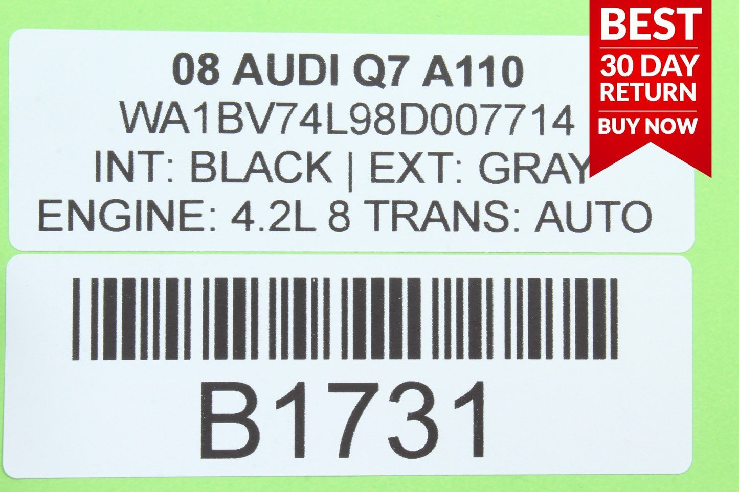 07-09 Audi Q7 Front Right Passenger Side Door Control Module Unit 4L0959792B OEM