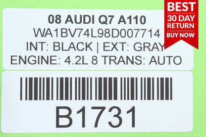 07-09 Audi Q7 Front Right Passenger Side Door Control Module Unit 4L0959792B OEM