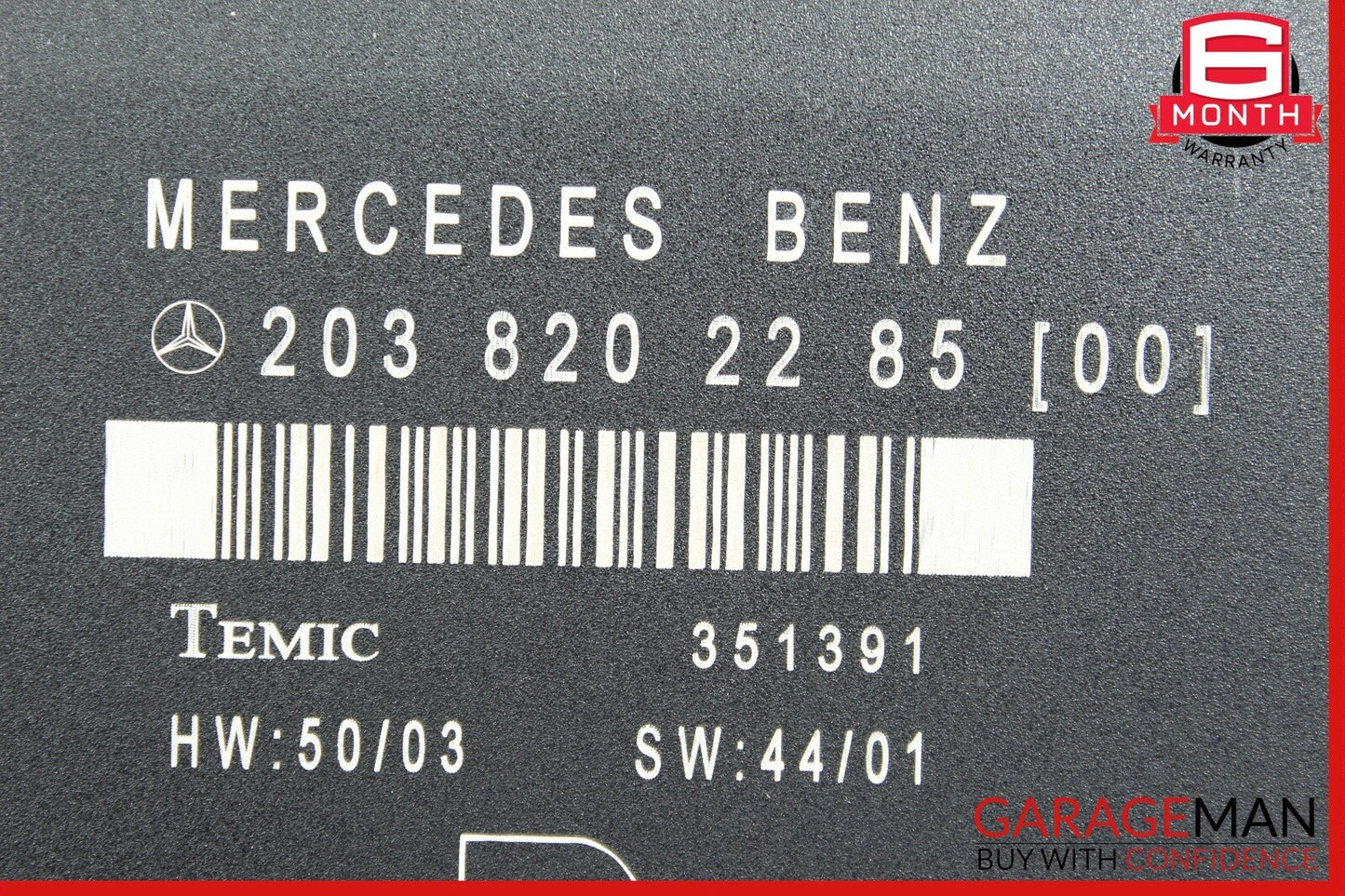 01-07 Mercedes W203 C230 Rear Right Side Door Control Module Unit OEM