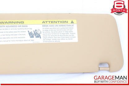 11-14 Porsche Cayenne 958 Front Left Side Sun Visor Sunvisor Beige OEM