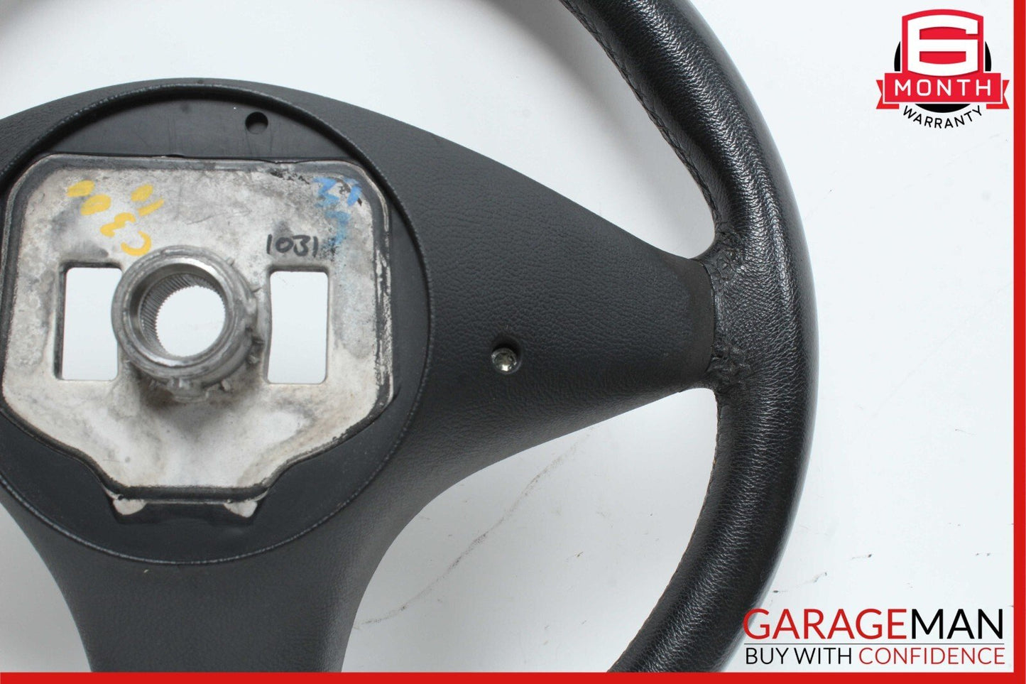08-12 Mercedes W204 C280 C300 GLK350 Driver Steering Wheel 3 Spoke Black OEM