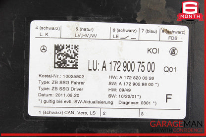 10-18 Mercedes W204 C250 Front Left Side Seat Control Module 1729007500 OEM