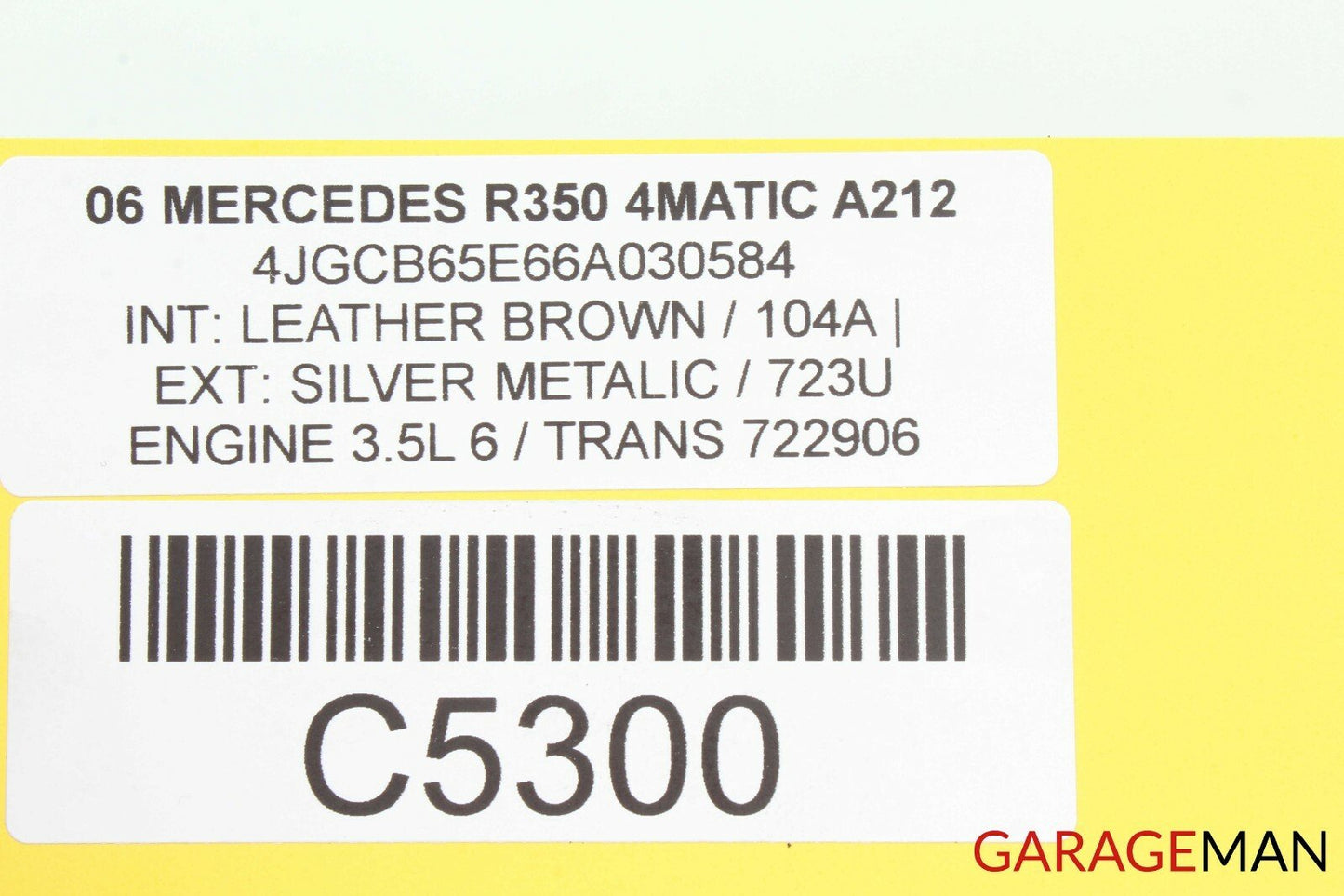 06-12 Mercedes W251 R350 R500 Radio Stereo 6 Disk CD Changer Player OEM