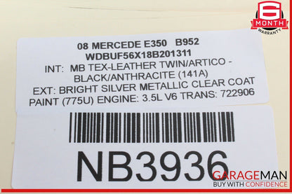 03-09 Mercedes W211 E350 E500 Dashboard Dash Left Molding Trim Wood 2116800771
