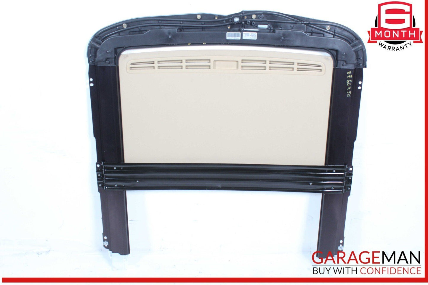 06-12 Mercedes X164 GL450 Top Upper Sunroof Sun Roof Frame Rail Glass Assembly