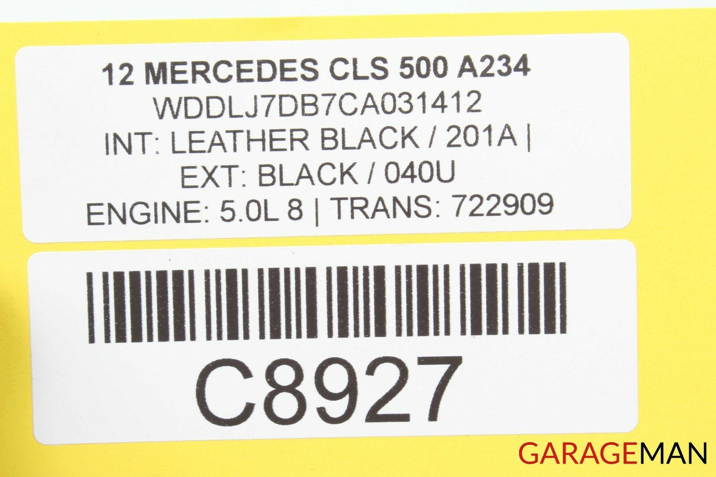 12-14 Mercedes W218 CLS500 Front Left Driver Side Door Control Module Unit OEM