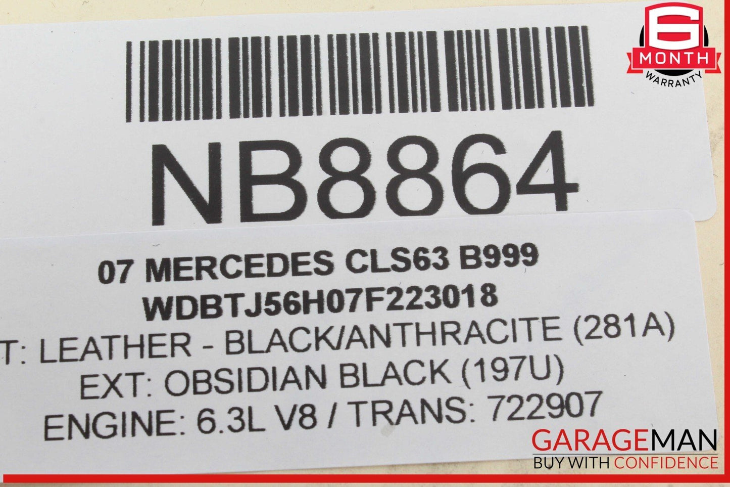 03-11 Mercedes W219 CLS63 AMG Rear Left Door Keyless Go Control Module Unit OEM