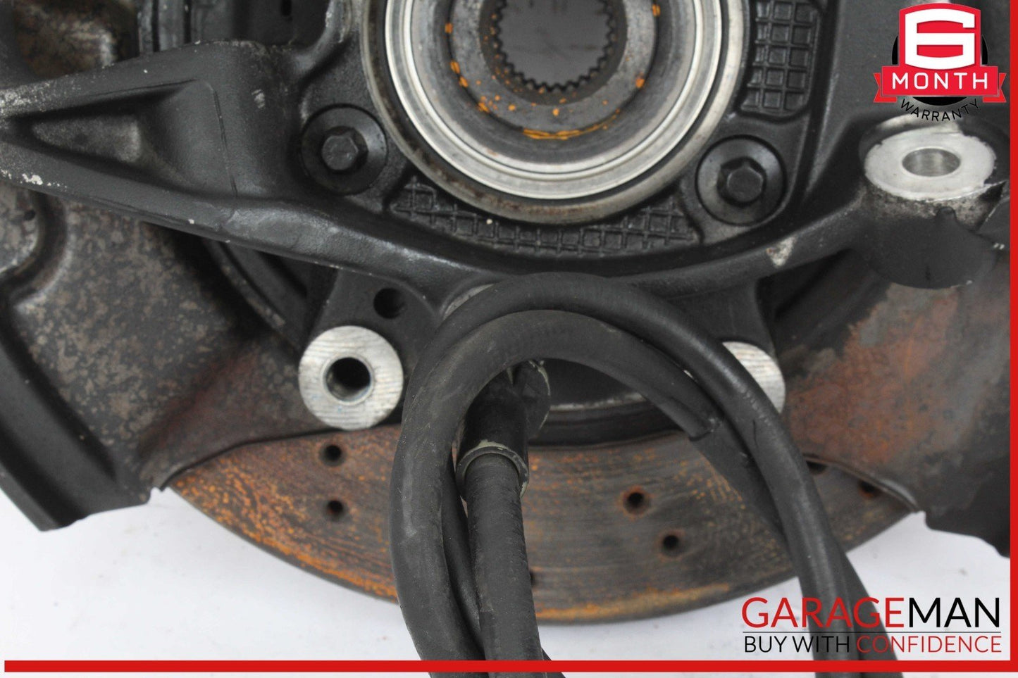 03-12 Mercedes R230 SL500 Rear Left Side Spindle Knuckle Hub w/ Rotor Disc OEM