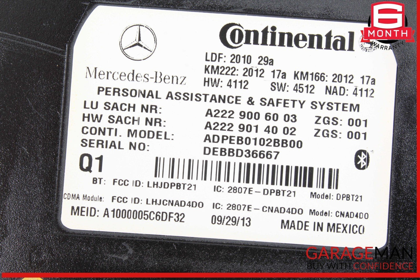 10-20 Mercedes W117 CLA250 GLA250 SL400 Communication Control Module Unit OEM